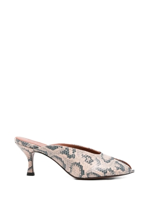 Lola Cruz snakeskin-pattern sandals - Neutrals