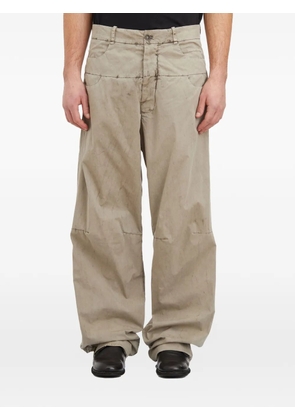 Masnada wide cotton trousers - Neutrals