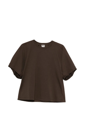 Max Mara ruffled T-shirt - Brown