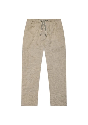 Orlebar Brown Sonoran drawstring-detail textured cotton trousers - Neutrals