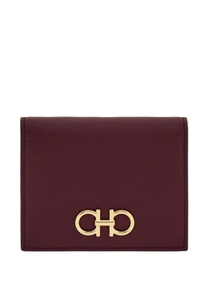 Ferragamo Gancini buckle compact wallet - Purple