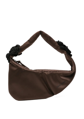 Stine Goya flower-appliqué shoulder bag - Brown