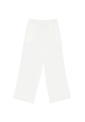 the M.. elasticated-waistband cropped trousers - White