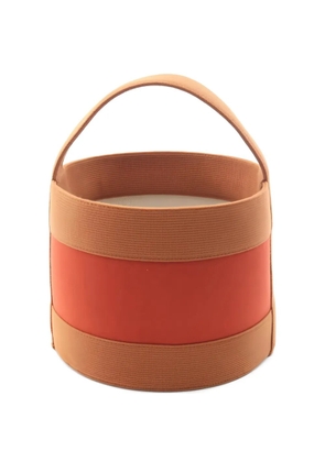 Hermès Pre-Owned 2010s Sherwood PM wool basket bag - Brown