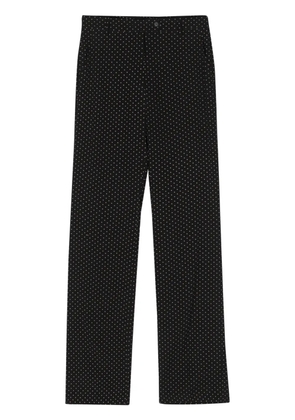 Nº21 high-waist straight-leg trousers - Black