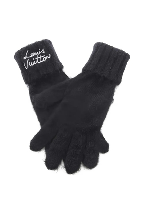 Louis Vuitton Pre-Owned 2025 script gloves - Black