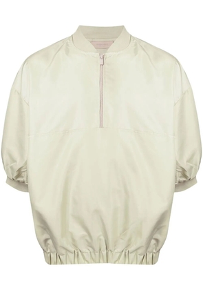 FEAR OF GOD ESSENTIALS half-zip band-collar sweatshirt - Green