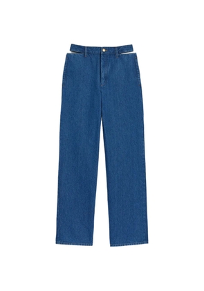Jil Sander cut-out jeans - Blue