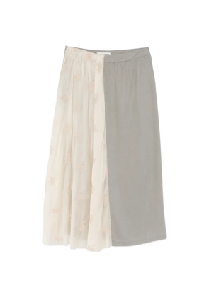 OUR LEGACY floral-embroidered maxi skirt - Grey