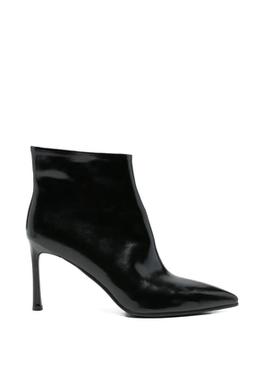 LINDA BAUMANN pointed ankle boots - Black