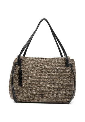 DKNY Aisling woven shoulder bag - Neutrals