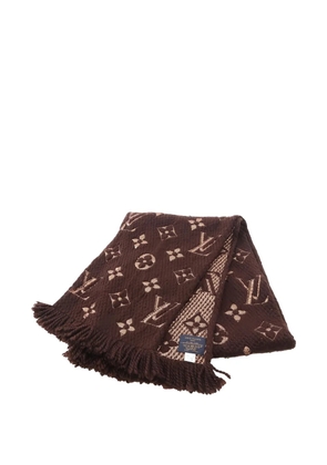 Louis Vuitton Pre-Owned 2021 fringe wool scarf - Brown