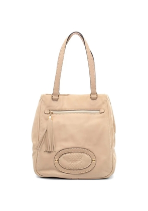 Loewe Pre-Owned Anagram leather shoulder bag - Neutrals