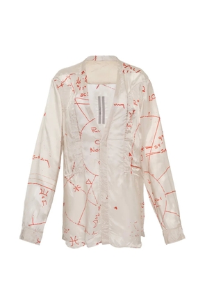 Rick Owens Larry Fogpocket printed shirt - Neutrals