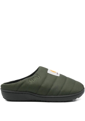 Carhartt WIP x Subu logo-motif slippers - Green