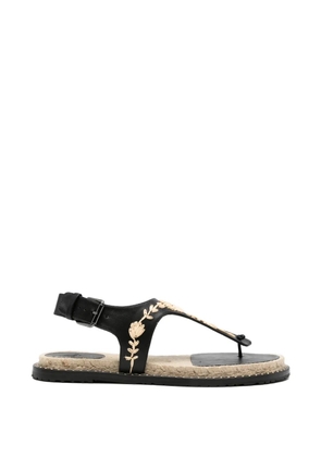 Castañer Pedra raffia espadrilles - Black