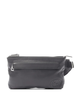 Gucci Pre-Owned 2000s Soho interlocking-G leather body bag - Black