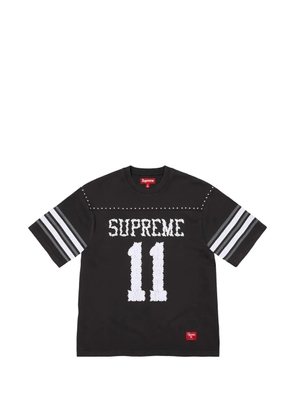 Supreme studded football T-shirt - Black