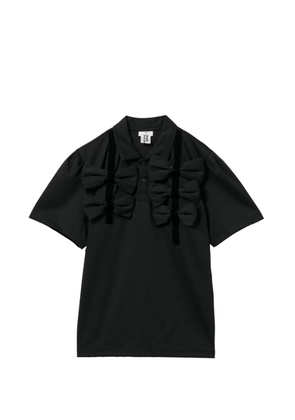 Noir Kei Ninomiya ruffled detail T-shirt - Black