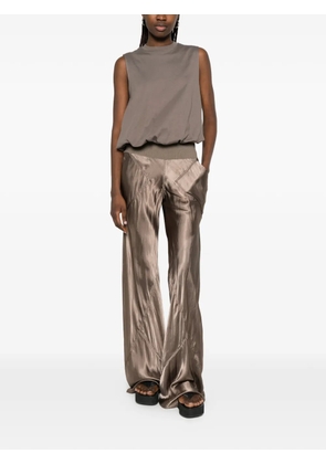 WOC Villena round-neck gathered top - Grey