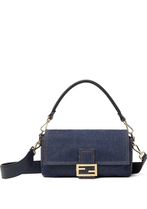 FENDI FF-motif denim bag - Blue