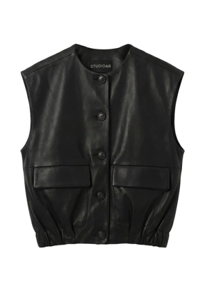 Studio Ar button gilet - Black