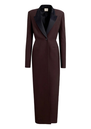KHAITE Bellow single-breasted coat - Brown