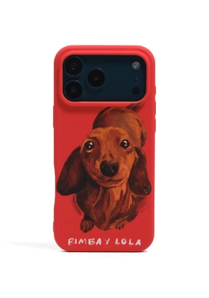 Bimba y Lola Iphone 17 Pro Max dog-print phone case - Red