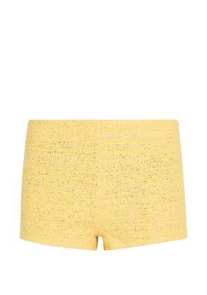 LIBEROWE Madeline tweed-effect mini shorts - Yellow
