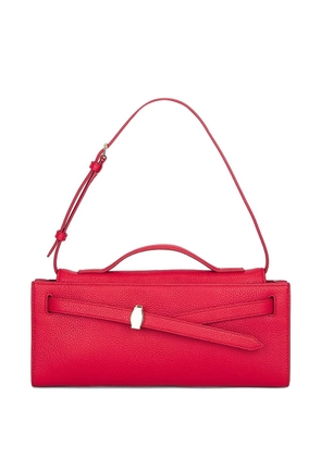 Veronica Beard Dash leather clutch bag - Red