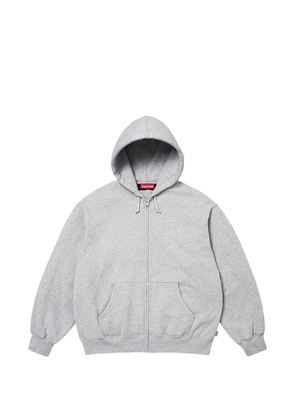 Supreme cut-out zip-up hoodie - Grey