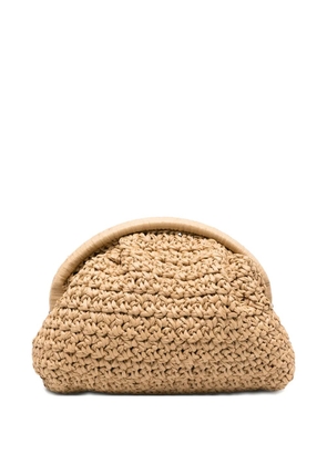 Eleventy woven clutch bag - Neutrals