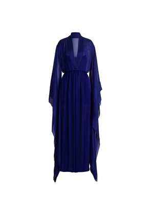 Alberta Ferretti long-sleeve maxi dress - Blue
