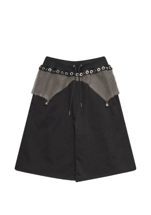 Chopova Lowena Titan Chainmail shorts - Black
