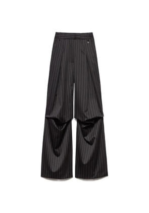 Aniye By Miriam baggy pinstripe trousers - Black