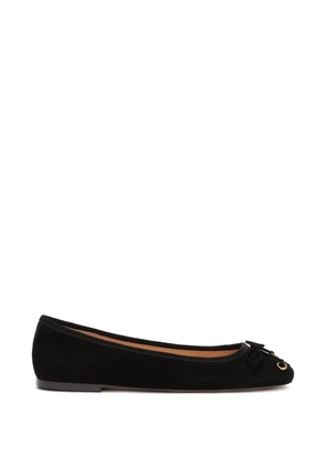 Odissì Lou bow square toe ballerina - Black