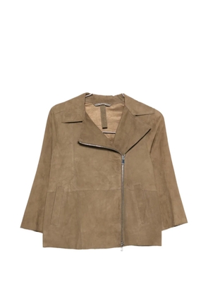 The Jackie Leathers Gaia suede jacket - Brown