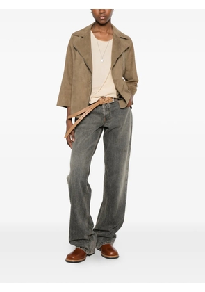 The Jackie Leathers Gaia suede jacket - Brown