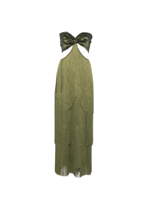 Bless bow-detail maxi dress - Green