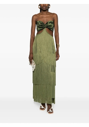 Bless bow-detail maxi dress - Green
