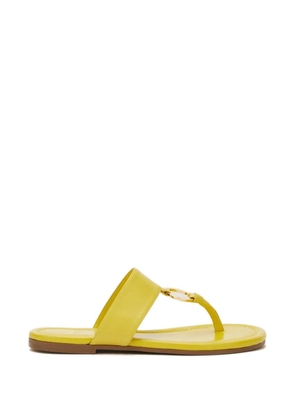 Odissì Olivia ring-detail leather sandals - Yellow