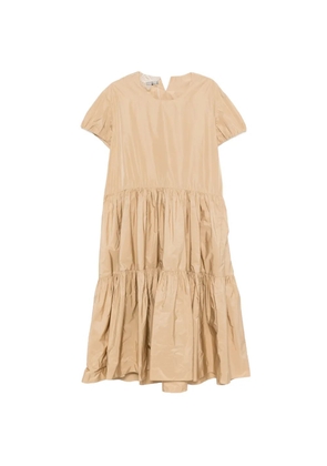 SUSANNE BOMMER tiered ruffled dress - Neutrals