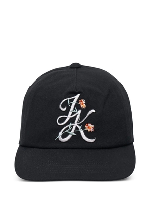 JUNTAE KIM embroidery-detail cotton cap - Black