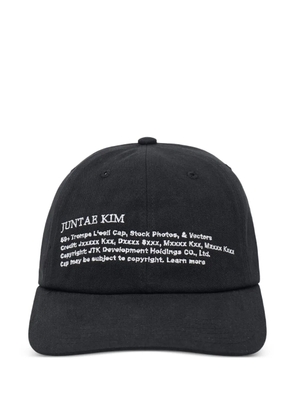JUNTAE KIM copyright cap - Black