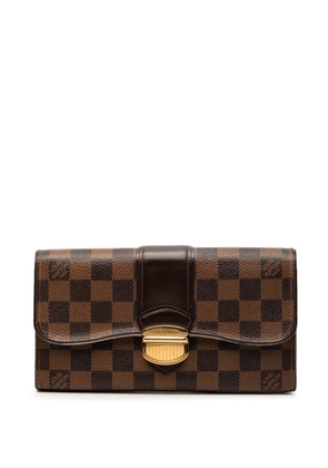 Louis Vuitton Pre-Owned 2011 Damier Ebene Sistina Portefeuille Wallet long wallets - Brown