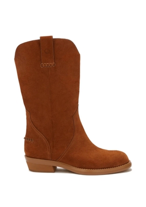 Odissì Frances suede cowboy boots - Brown