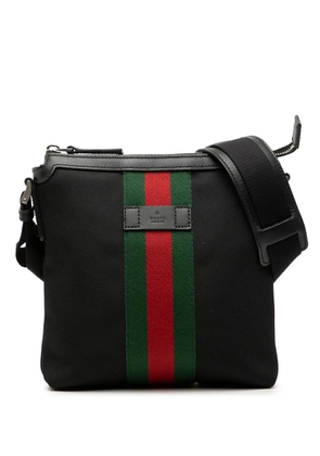 Gucci Pre-Owned 2016-2026 Techno Canvas Web Messenger Bag crossbody bag - Black