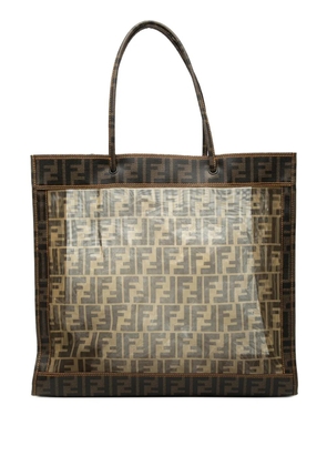 Fendi Pre-Owned 2000-2010 Large Zucca Mesh tote bag - Brown