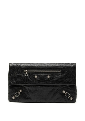 Balenciaga Pre-Owned 2013 Lambskin Motocross Giant 12 Envelope clutch bag - Black