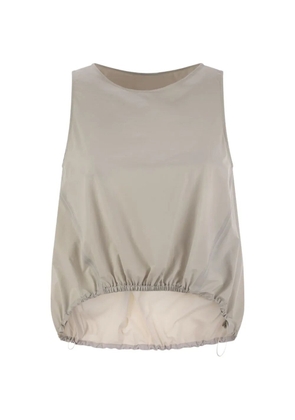 Herno sleeveless drawstring top - Grey